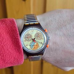 Vintage Swiss Made Swatch Watch Chronograph 1990s Collectable Swatch