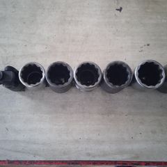 3/4 " mixed sockets on rack