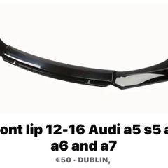 Front splitter 12-16 audi a5/s5/a4/a6/a7