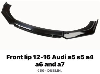 Front splitter 12-16 audi a5/s5/a4/a6/a7