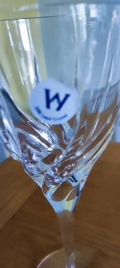 4 Wedgwood Crystal White wine Glasses