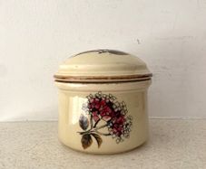 Kilrush Pottery Kerry Ironstone Hydrangea Sugar Bowl
