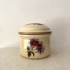 Kilrush Pottery Kerry Ironstone Hydrangea Sugar Bowl