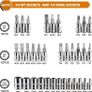 NEW SALE | 46 Pieces 1/4 inch Drive Socket Ratchet Wrench Tool Set, with Bit Socket Set Metric and Extension Bar for DIY, Auto Repairing and Household, with Storage Case Image 5