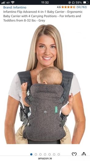 Infantino flip 4 in 1 convertible carrier