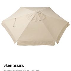 Varholmen parasol cover from IKEA 3 metre.