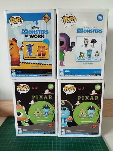 Funko Pop! Disney Pixar Monsters Inc.  Monsters at Work  4 Figure Bundle
