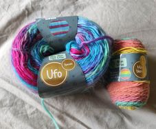 Multicoloured yarn bundle