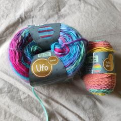 Multicoloured yarn bundle