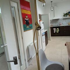 Brass floor lamp