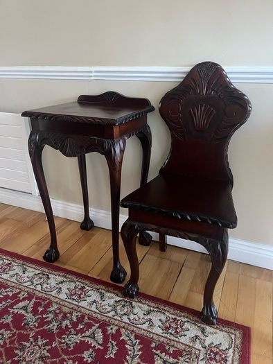 table and chair antique