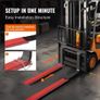 Fork Extensions, 82" Length 4.5" Width, Heavy Duty Carbon Steel Fork Extensions for Forklifts Image 3