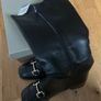 Women's Black Long Boots Size 6 Image 4