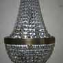 Vintage Large chandelier cut glass Chrome Wall Lights Image 9