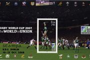 2008 Ireland Stampa Members Souvenir on Rugby World Cup 2007 Commemorative Stamp Miniature Sheet Overprinted for Stampa Mint Never Hinged (MNH)