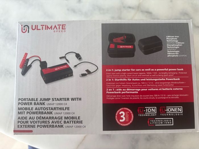 Car battery jump starter