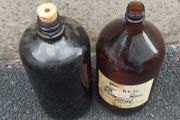 2 x demi john glass jars ,buyer collects, 10 euros each ,sold as seen