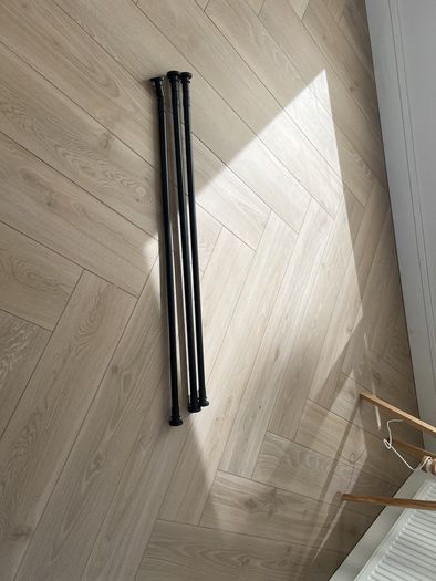 Shower Curtain Rail x3