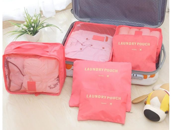 6pcs Foldable Big Capacity Travel Organizer Bags Travel Storage Bag Set
