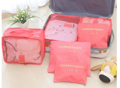 6pcs Foldable Big Capacity Travel Organizer Bags Travel Storage Bag Set