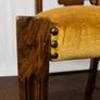 Set of 8 Vintage Italian Walnut Dining Chairs 1950s Image 7