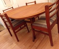 mid century teak dining set arthur edwards rossmore