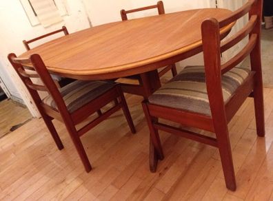 mid century teak dining set arthur edwards rossmore
