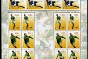 2002 Ireland World Cup Football/ Soccer Heroes (Packie Bonner, Roy Keane, Paul McGrath &amp; David O'Leary) Commemorative Stamp Sheetlet Mint Never Hinged (MNH)