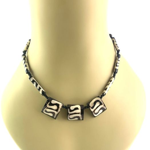 Vintage Tribal Geometric Choker Necklace