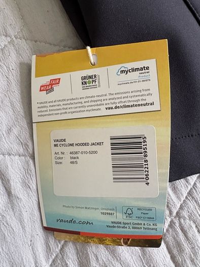 New Vaude Cyclone Softshell jacket