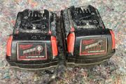 Milwaukee M18 5AH batteries x2