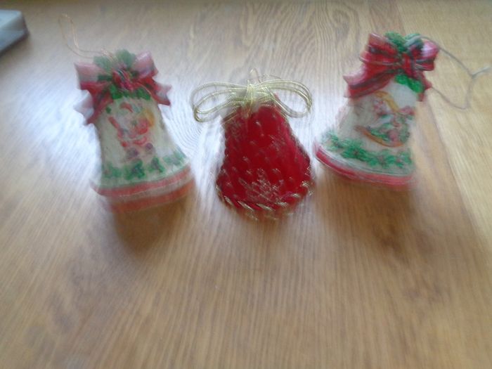 Vintage Christmas Hanging Bells x 3 for Sale