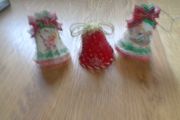 Vintage Christmas Hanging Bells x 3 for Sale
