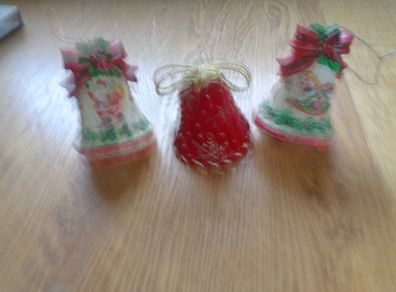 Vintage Christmas Hanging Bells x 3 for Sale