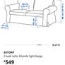 Two Seater IKEA Ektorp Sofa/Couch Image 5