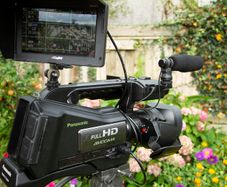 Panasonic Full Hd AVCCAM Video Camera with external monitor