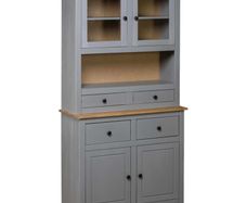 Highboard Grey 93x40.5x180 cm Solid Pine Panama Range
