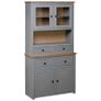 Highboard Grey 93x40.5x180 cm Solid Pine Panama Range Image 2