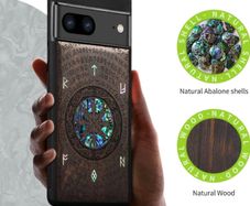 Carveit Designer Wooden Case- Google Pixel 7 (Viking-Blackwood)