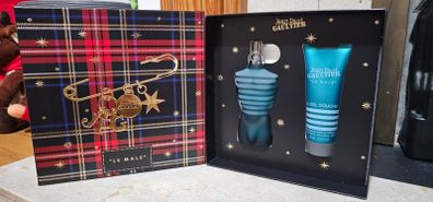 JPL Jean Paul Gultier "Le Male" 75ml Perfume+Shower Gel Christmas Gift