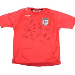 Soccer Jersey Signed by 20 Members of the 2008 English Squad