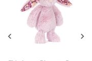 New JELLYCAT Thistlepop Blossom Bunny Bag/Backpack Charm