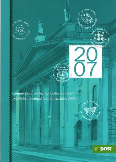 2007 Ireland Stamp Year Pack Mint Never Hinged (MNH). See scan for stamps included.