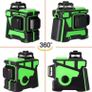 New Laser Level 12 Lines 3D Level Self-Leveling 360 Horizontal And Vertical Cross Super Powerful Green Laser Level Image 2