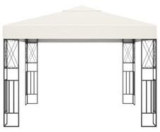 Gazebo 3x3 m Cream Fabric