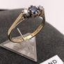 9ct Gold Trilogy Sapphire & Diamond Ring Image 5