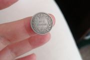 1874 Great Britain Silver Sixpence Coin