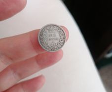 1874 Great Britain Silver Sixpence Coin