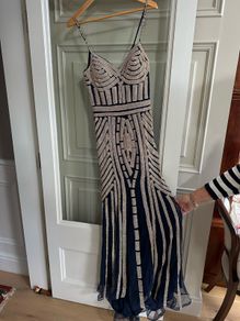 Embellished Evening Formal Gown Maxi Dress