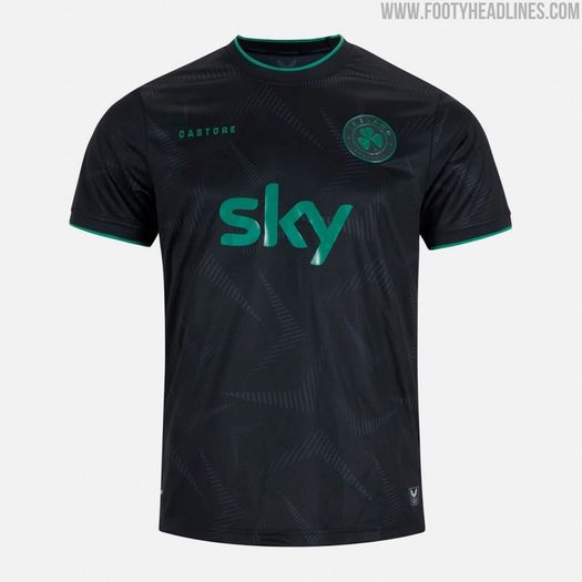 Irish stealth black rare soccer jersey